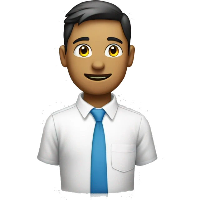 one small person writen on his shirt tcs employee emoji