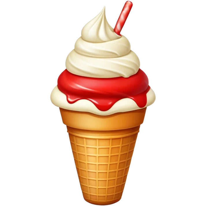 Helado rojo emoji