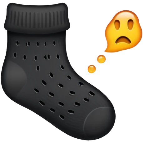 Smelly Black Sock emoji