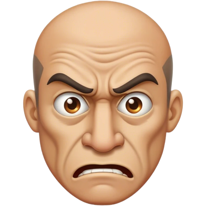 Angry Man with big nose emoji