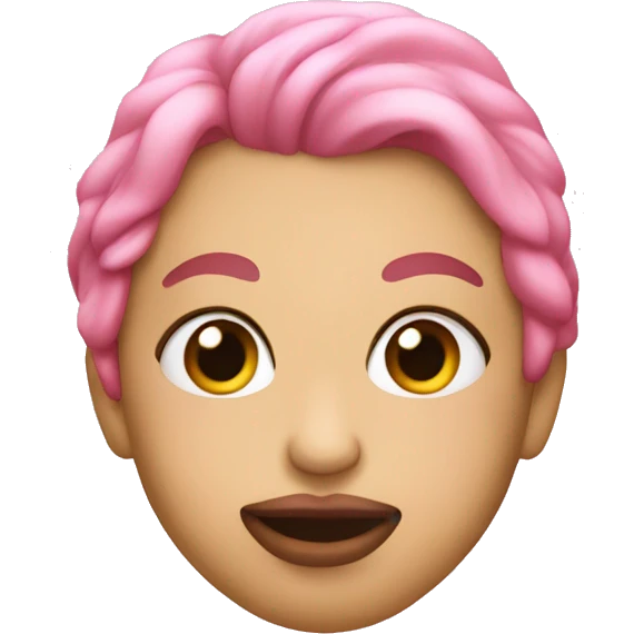 Beso rosa emoji