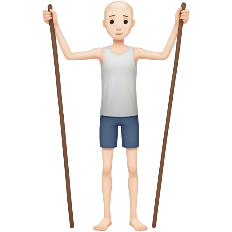man that looks like a stick emoji