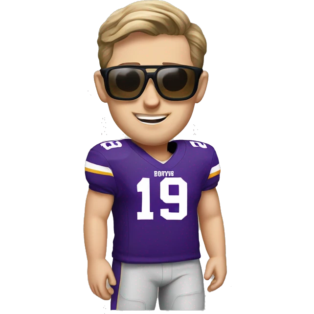 Joe burrow in sunglasses with jersey on emoji