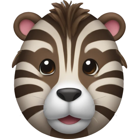 zebra as beaver emoji