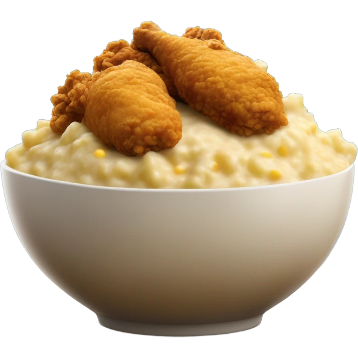 Kentucky fried chicken bowl emoji