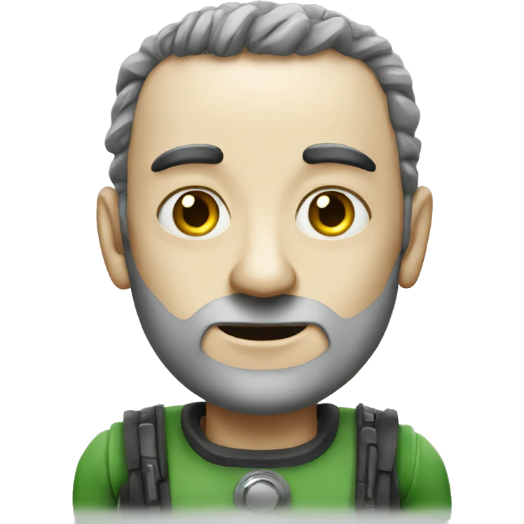 Realistic Irish robot emoji