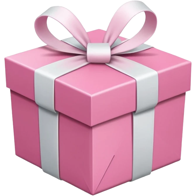 pink gift box emoji