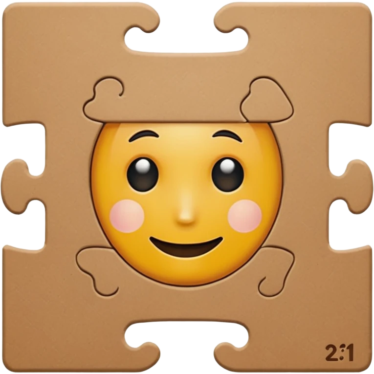 puzzle brown one missing emoji