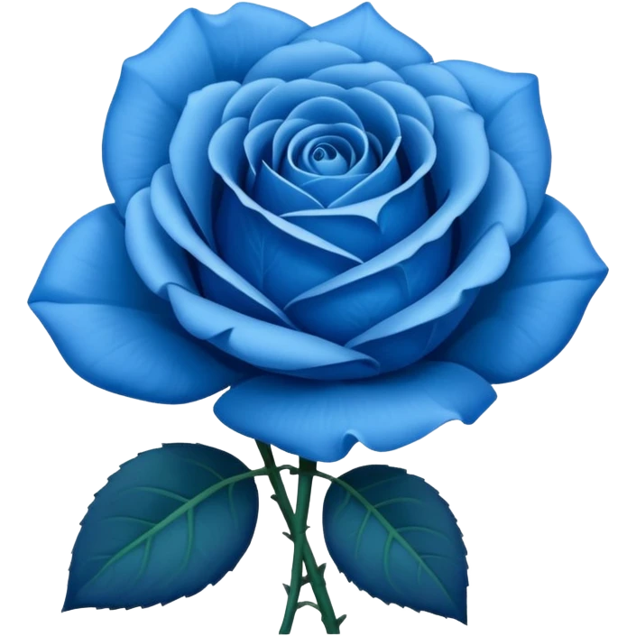 Blue rose emoji
