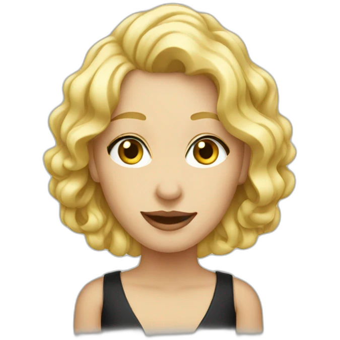 Blonde pianist emoji