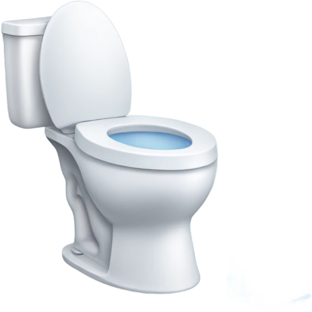toilet with an ice block around it emoji
