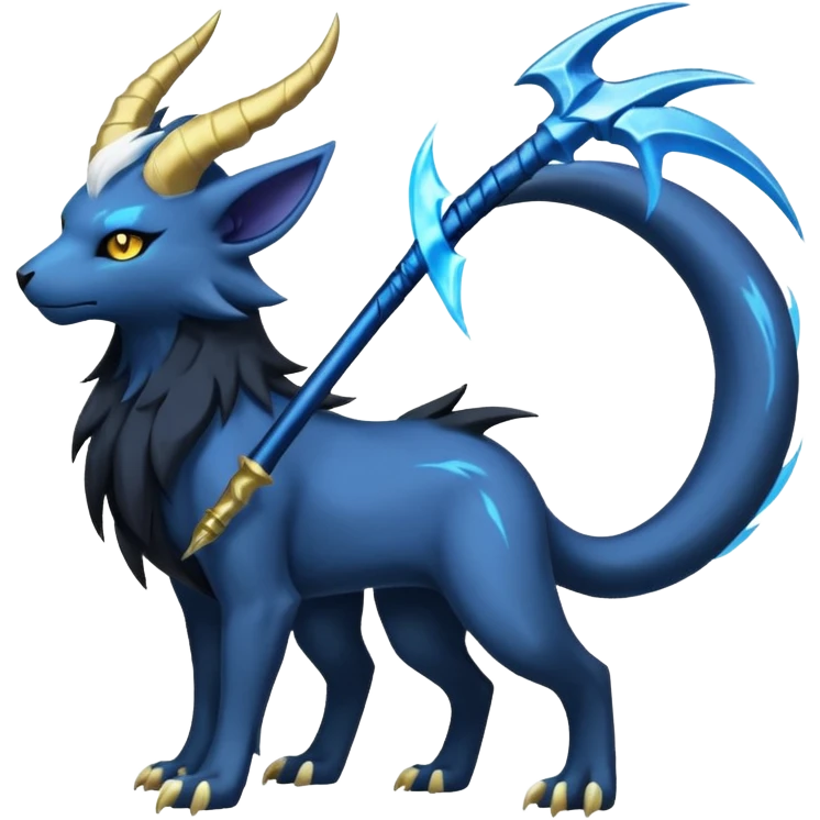 Luxray-Manectric-Absol-fusion, full body emoji
