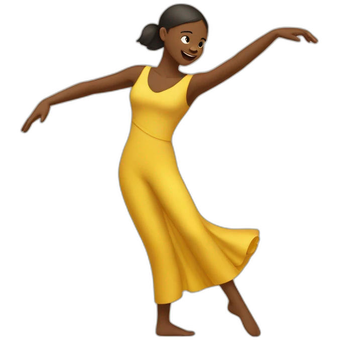 Humain fille qui danse avec une fille emoji
