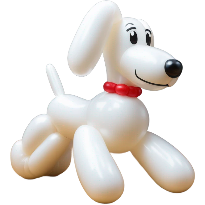 classic balloon dog made from a balloon emoji