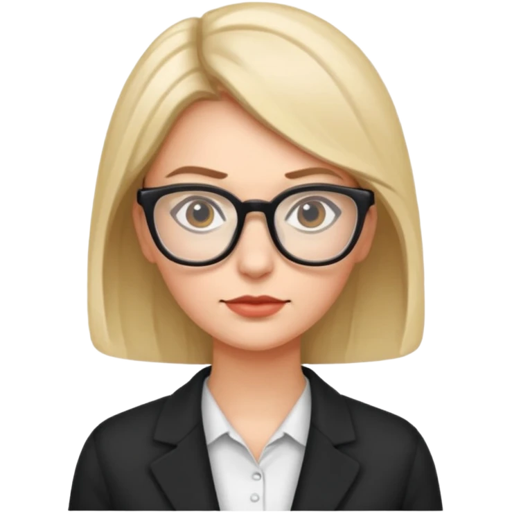 Smart woman emoji