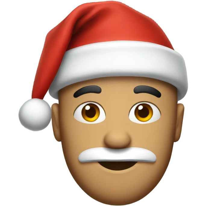 Mike in Santa hat emoji