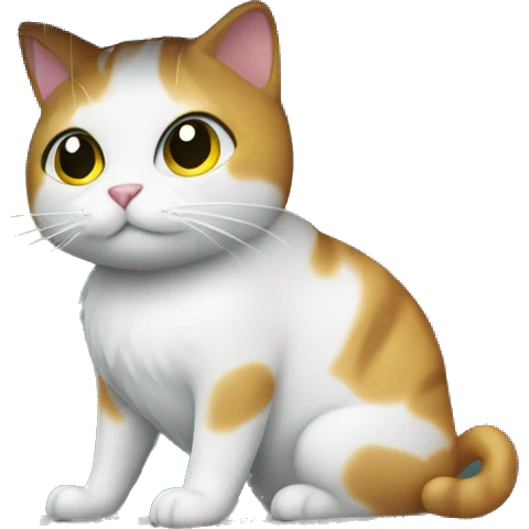 cat observing rainy scene emoji