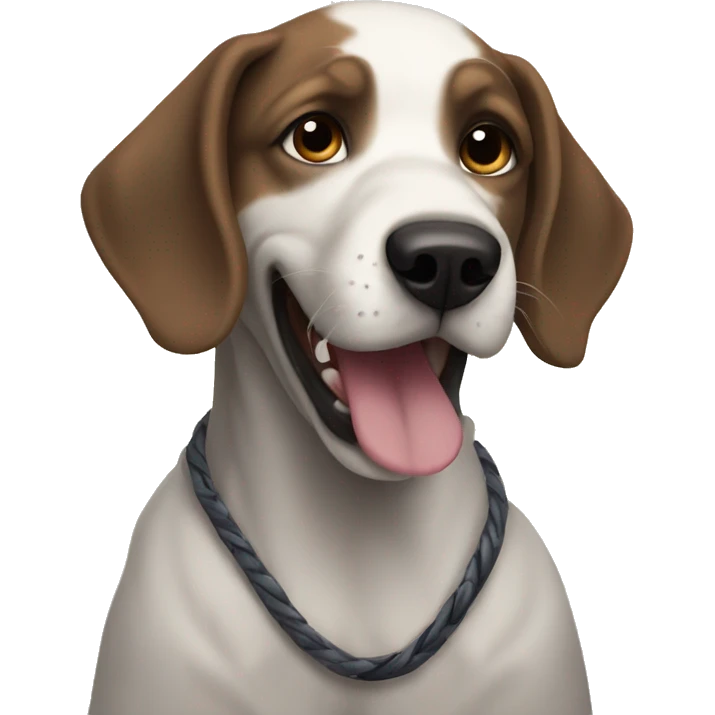 Dog with vipers emoji
