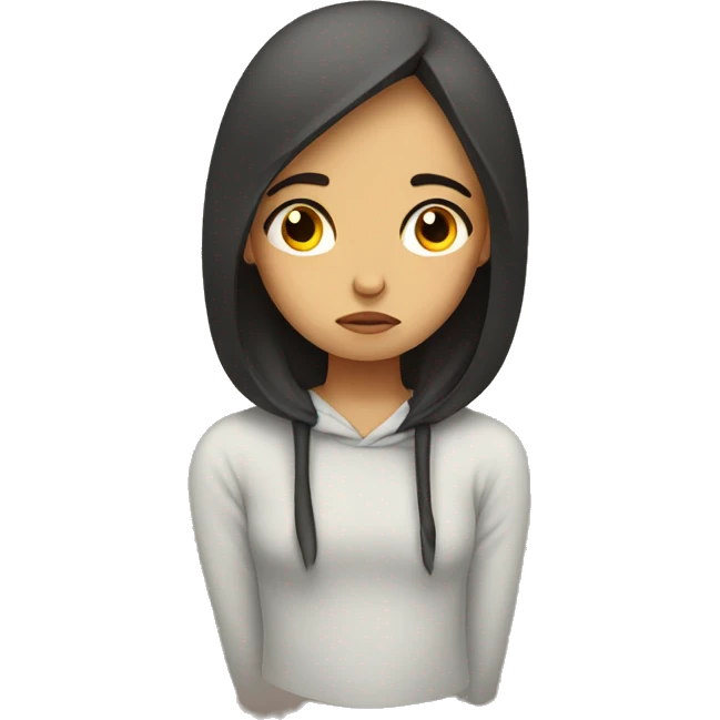 sad girl emoji
