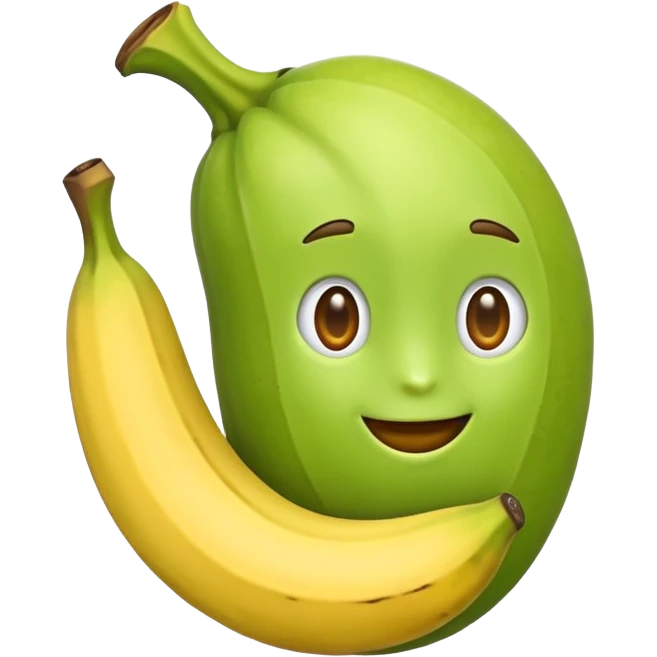 crear un emoji de platano verde para copiar y pegar en fb emoji