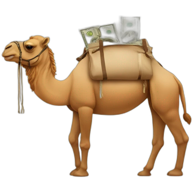 money camel tourism emoji