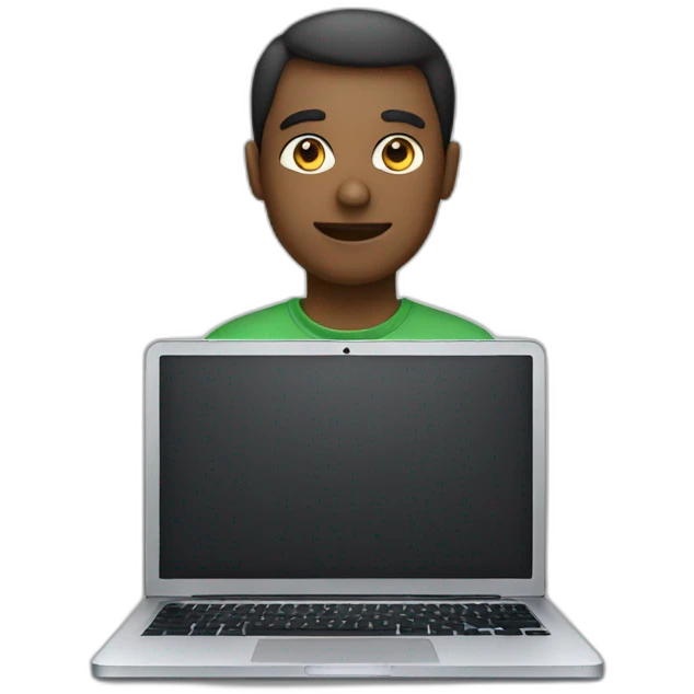 Programmers with MacBook  emoji
