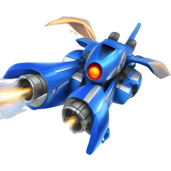Grover Auto-Bot:
Blazezoom
A sleek, blue Autobot with boundless enthusiasm and a jet-propelled speed mode. Blazezoom transforms into a speedy aerial vehicle, always eager to rush in and save others with his heroic spirit. emoji