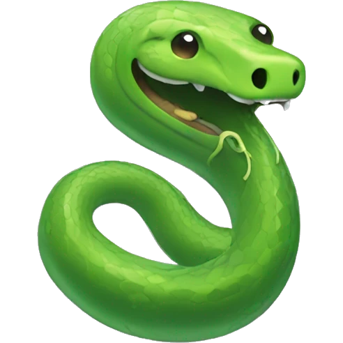 snake covered with slime emoji