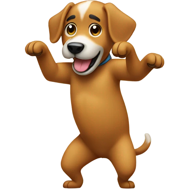 Dog twerking emoji