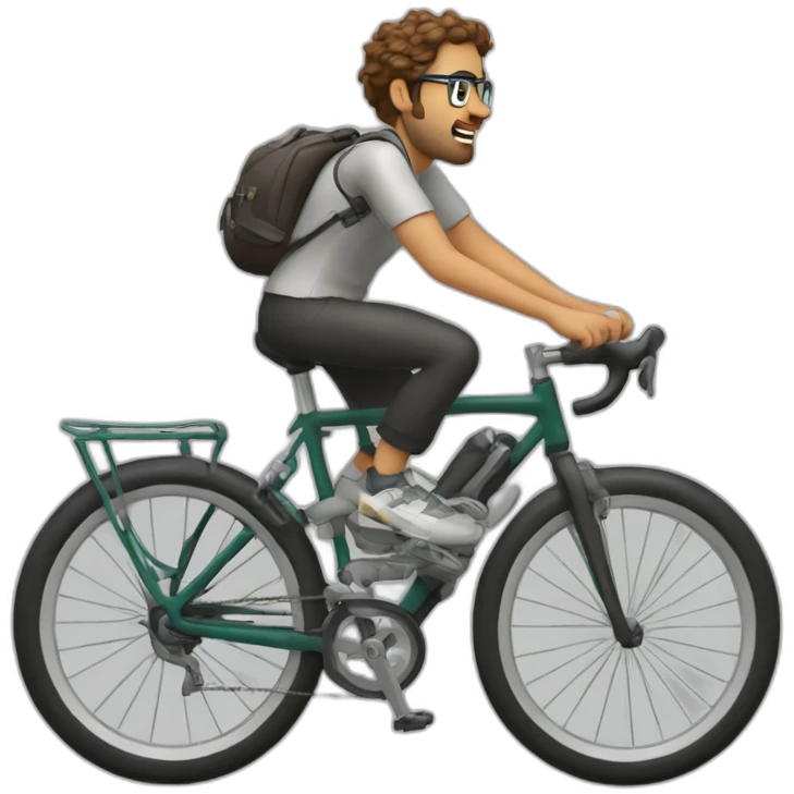persona haciendo Willis en bici emoji