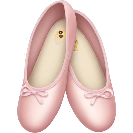 Pale pink ballet shoes emoji