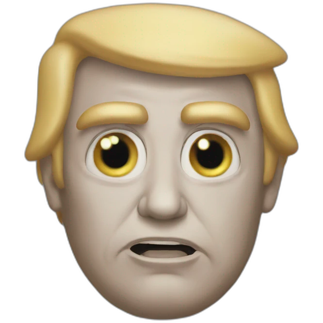 Donald trump as an alien emoji