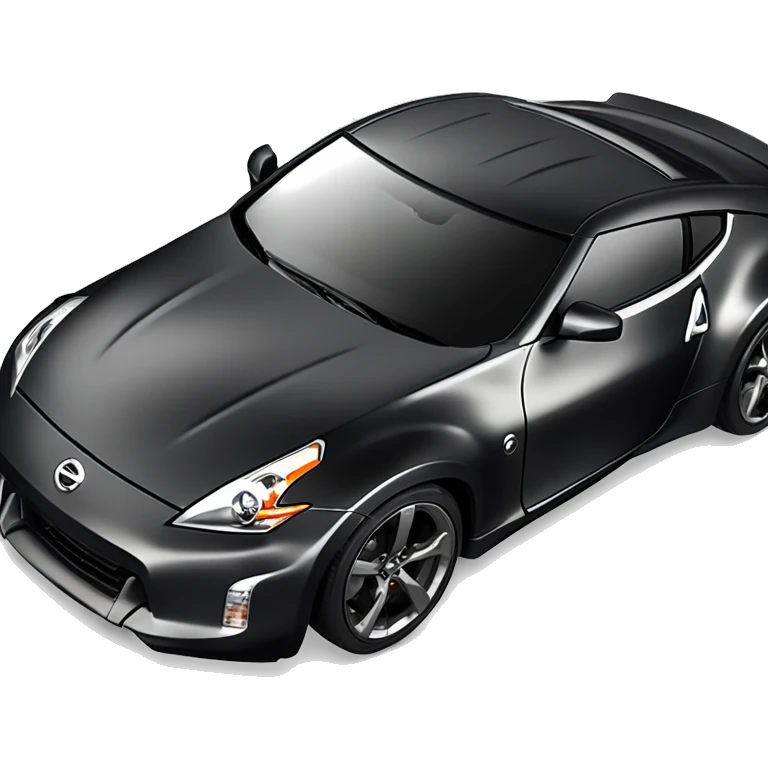 Dark grey Nissan 370Z frin cash bar emoji