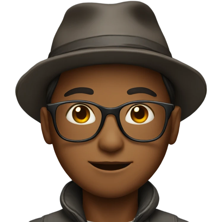 boy in hat and glasses emoji