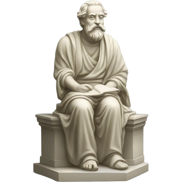 sitting-philosopher-statue emoji