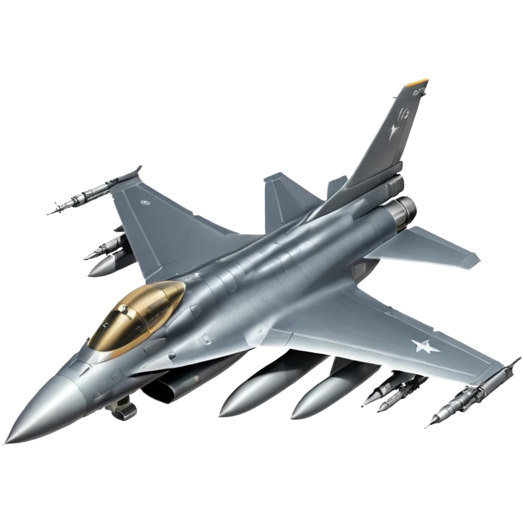 F-16 Fighting Falcon jet emoji