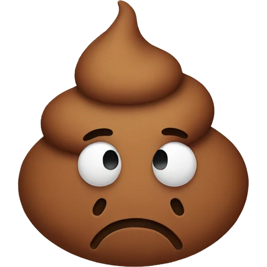 sad poop emoji emoji