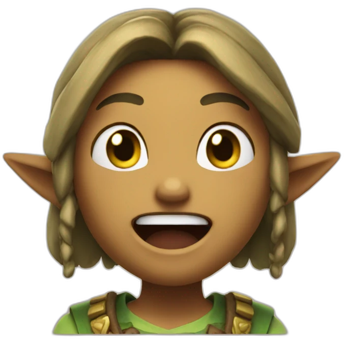 Zelda who laugh out emoji