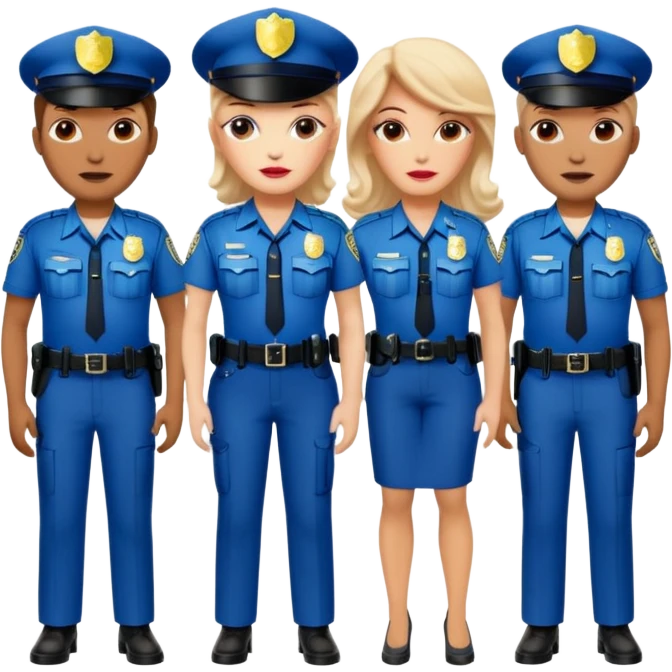Police in drag emoji