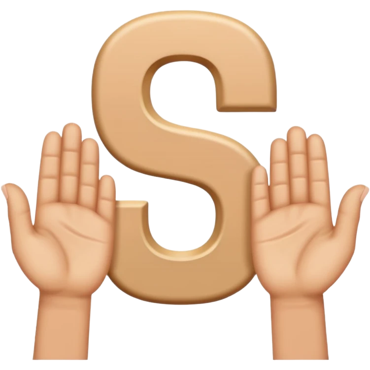Make the letter S with hands

 emoji