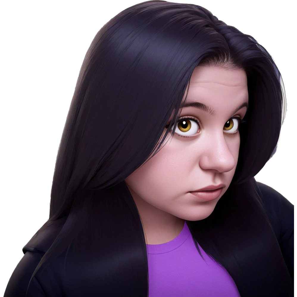 realistic portrait of girl emoji