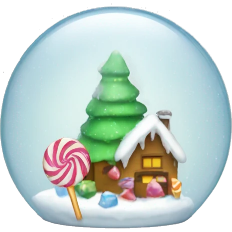 Candy snow globe  emoji