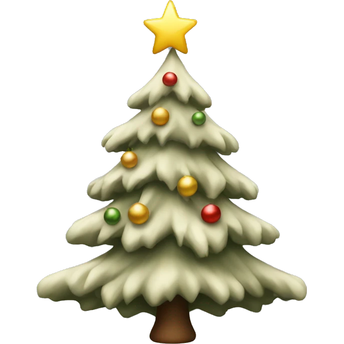 Neutral Christmas tree emoji