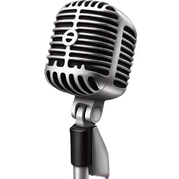 Singer Popstar microphone  emoji