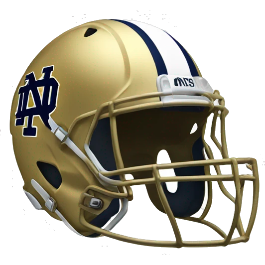 Notre dame fighting Irish gold helmet emoji
