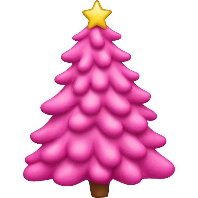 pink christmas tree emoji