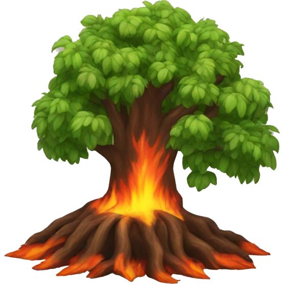 fire tree emoji