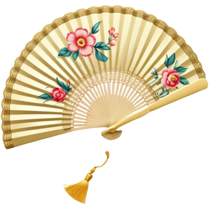 handheld folding fan emoji