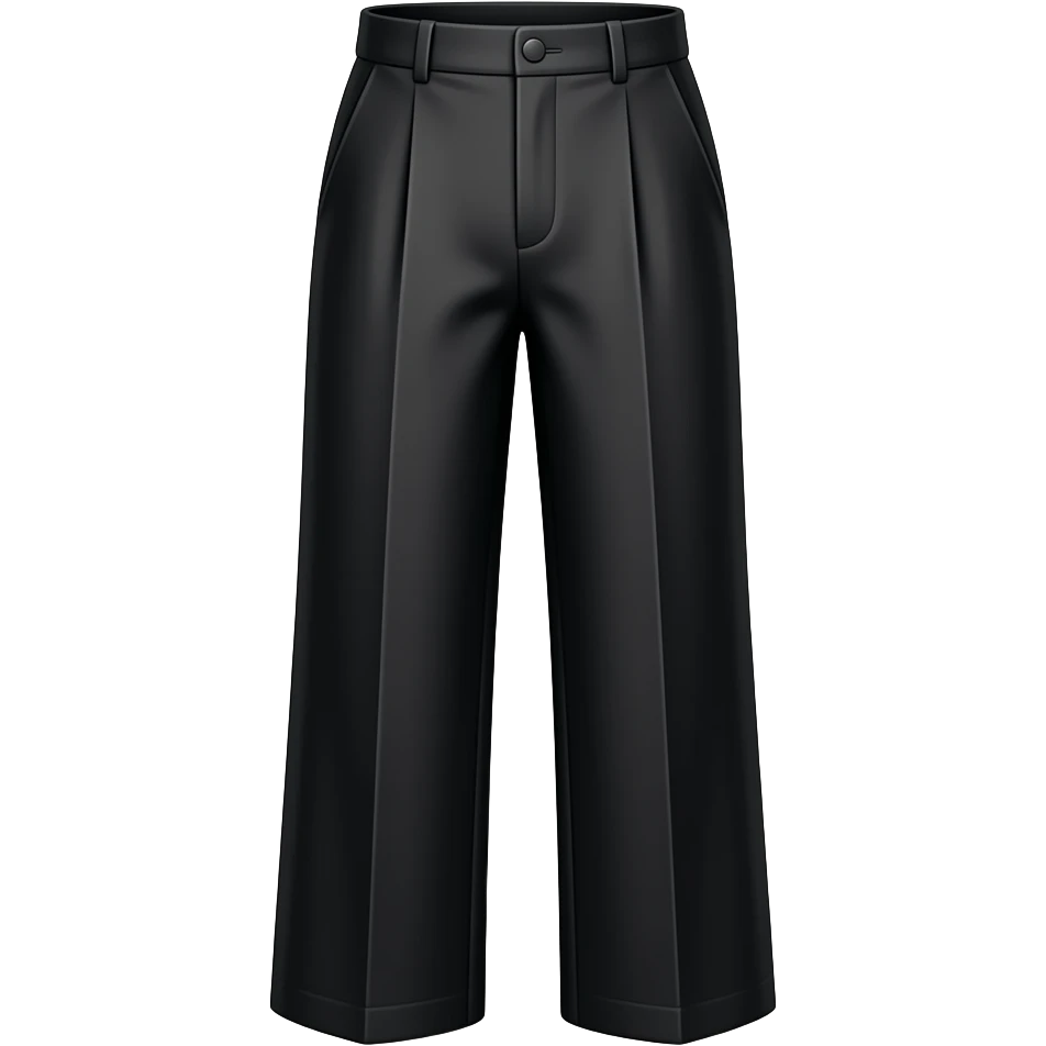 fancy loose black long pants emoji