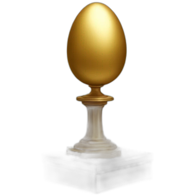 golden egg on pedestal emoji